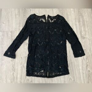 2/$20 Forever 21 Black Lace Top
